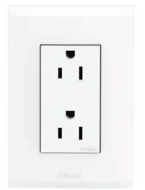 ARMADURA DOBLE POLARIZADA NOBILE BLANCO BTICINO 16A