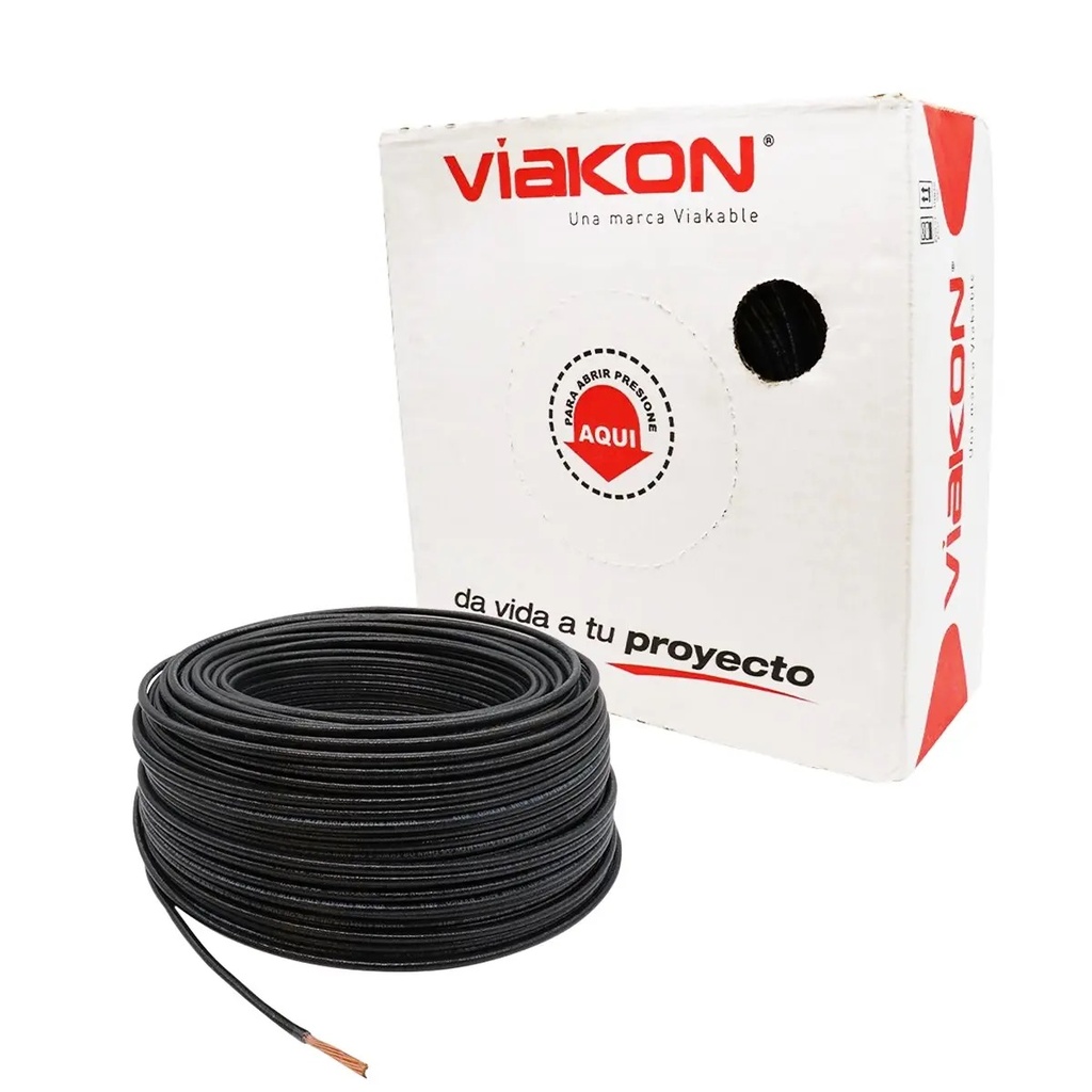 CABLE THHN COBRE #8 NEGRO (CAJA)