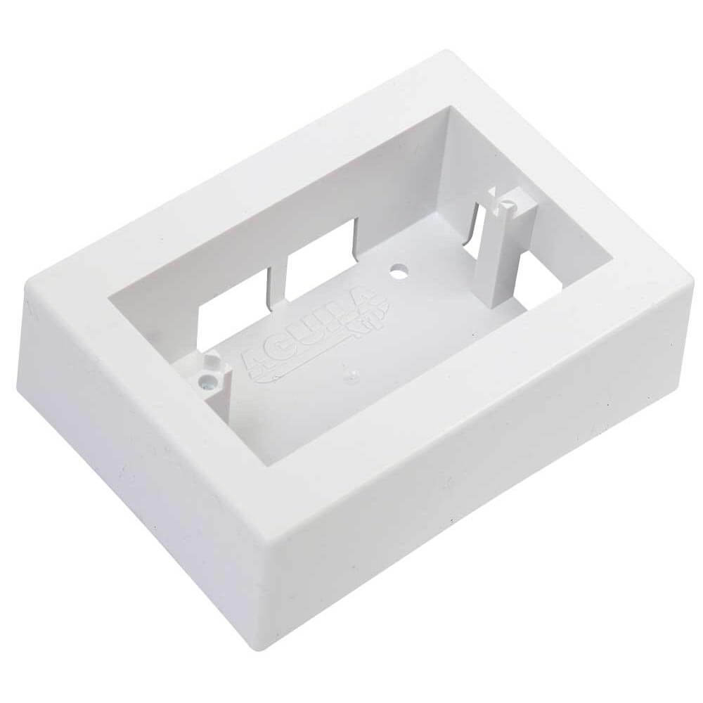CAJA RECTANGULAR PLASTICA PARA CANALETA EAGLE