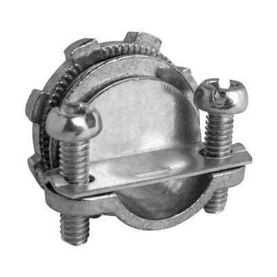 CONECTOR BX RECTO 3/4 CON ABRAZADERA PARA CABLE TSJ