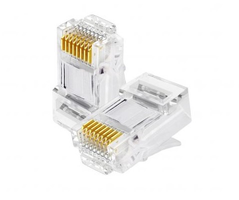 CONECTOR PARA CABLE DE INTERNET CAT6 RJ45 LNT