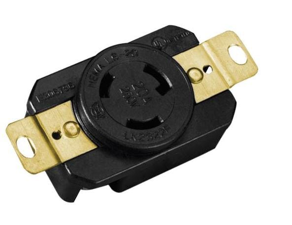CONTACTO PARED DE SEGURIDAD MEDIA VUELTA 3P 15A 277V PBT FULGORE