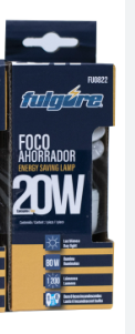 LAMPARA ESPIRAL 20W FULGORE