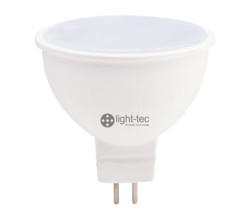 [LT-MR16/7W-WW-D] BOMBILLA LED MR16 7W 120V LUZ BLANCA DIMERIZABLE LIGHT-TEC