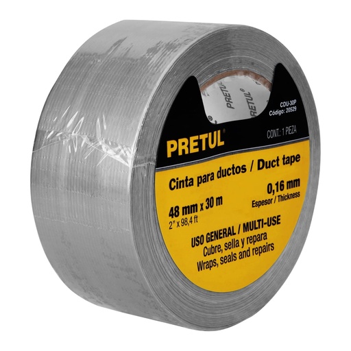 [20529] CINTA PARA DUCTO 30M PRETUL