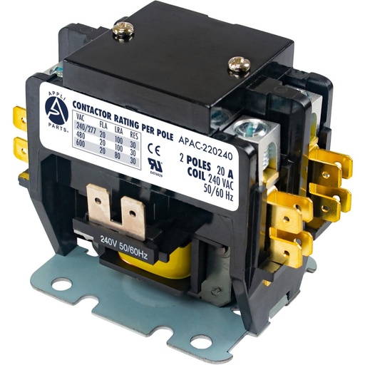 [17123J] CONTACTOR 20A 240V 2 POLO JARD