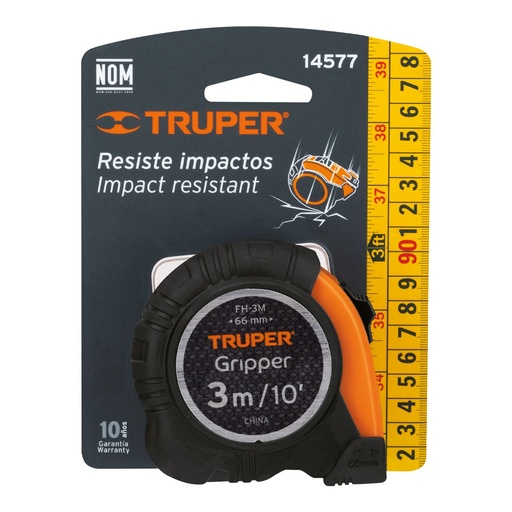 [14577] METRO FLEXOMETRO CONTRA IMPACTO 3M TRUPER