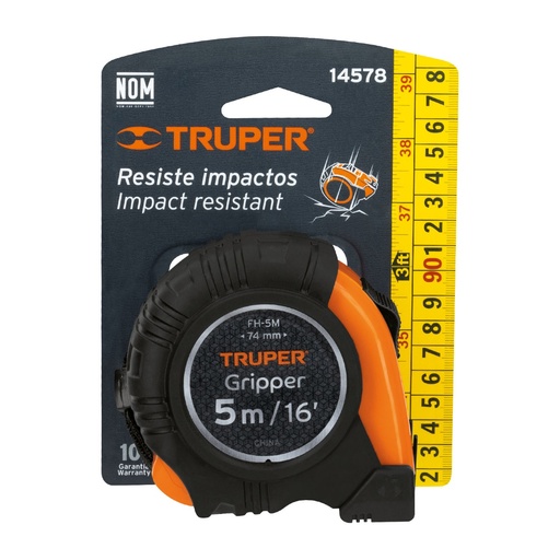 [14578] METRO FLEXOMETRO CONTRA IMPACTO 5MTS TRUPER