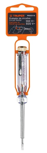 [13989] PROBADOR DE CORRIENTE 19CM TRUPER
