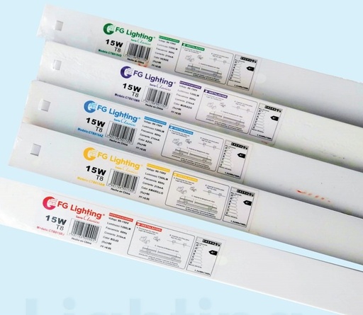 [CTB015AZ] SERIE CLASICO TUBO LED 15W AZUL FG LIGHTING