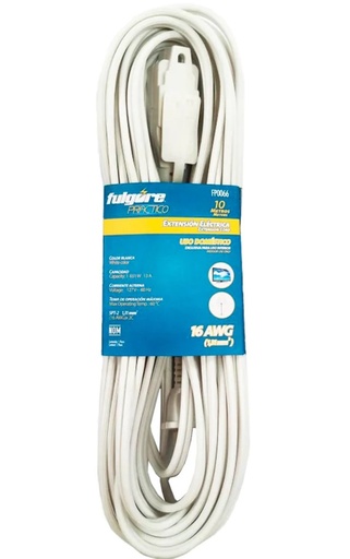 [FP0062] EXTENSION BLANCO 4M USO DOMESTICO FULGORE