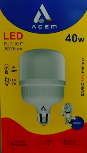 [BOM40W] BOMBILLA LED ALTA POTENCIA 40W (ACEM)