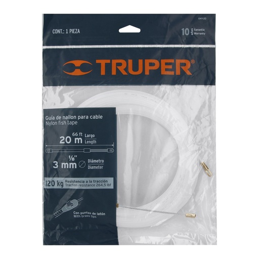 [17757] GUIA DE NYLON DE 20M PARA CABLE, TRUPER